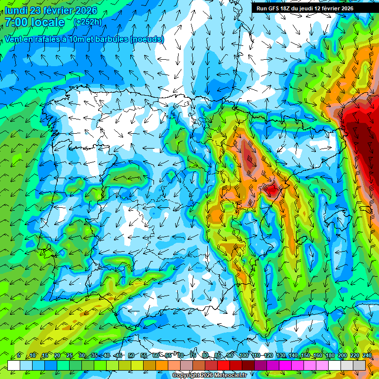 Modele GFS - Carte pr�visions 