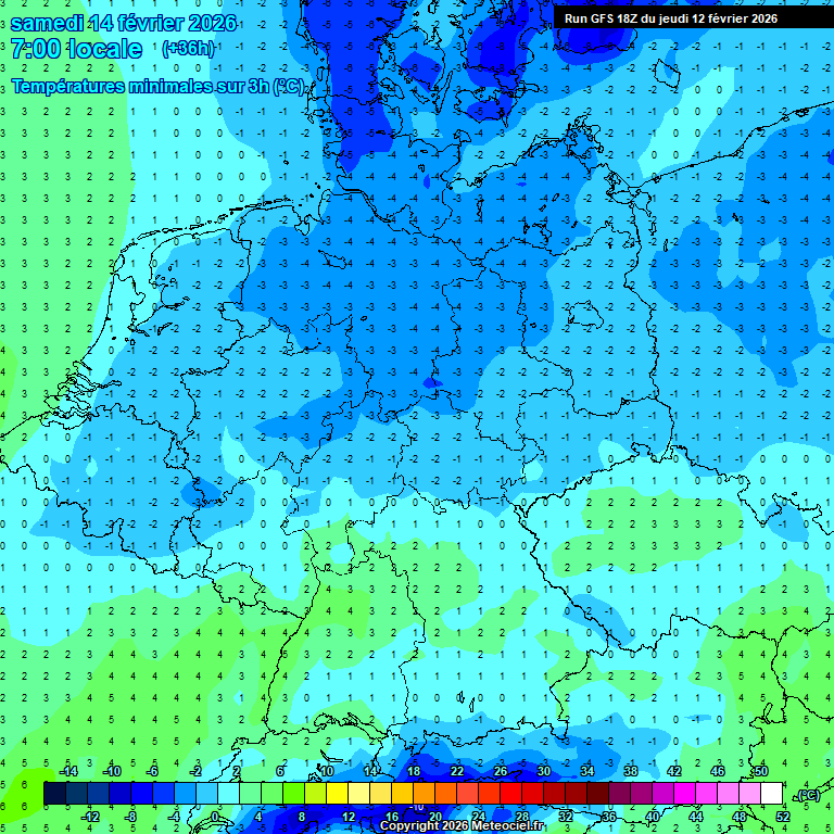 Modele GFS - Carte pr�visions 