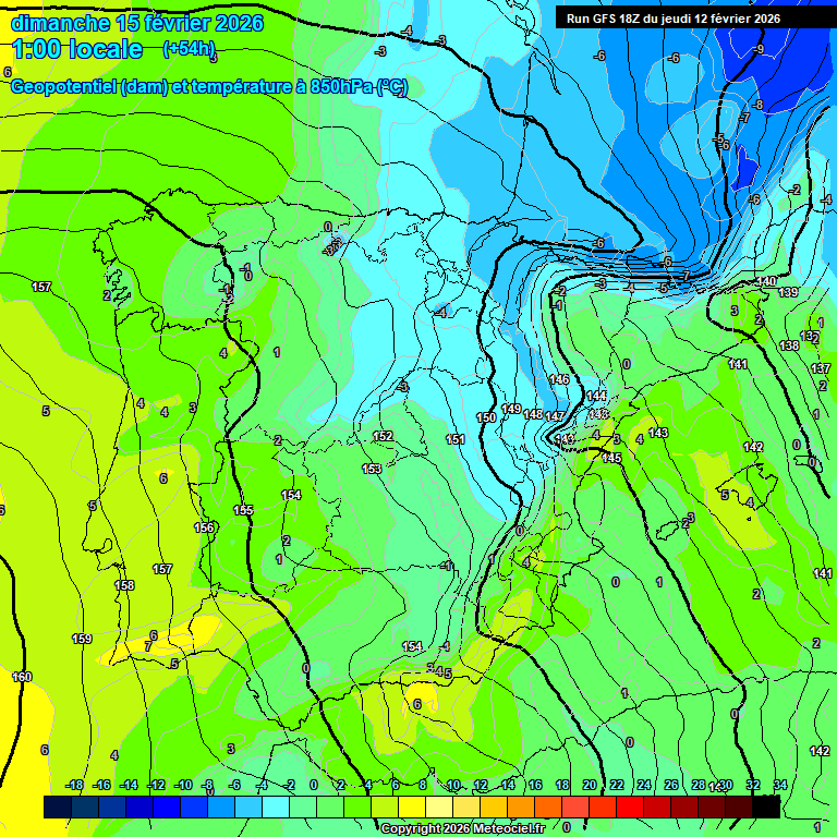 Modele GFS - Carte pr�visions 