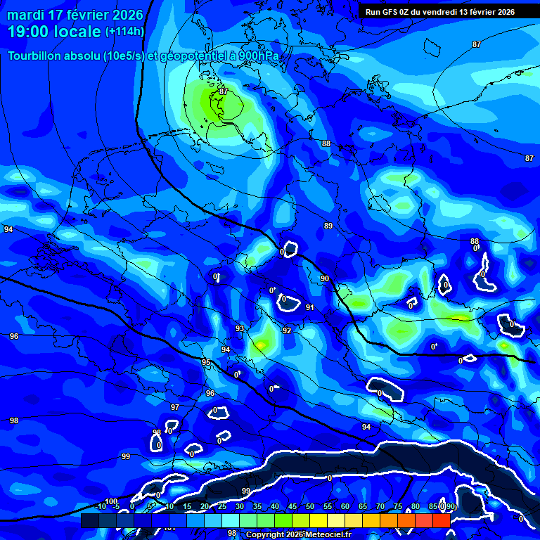 Modele GFS - Carte pr�visions 