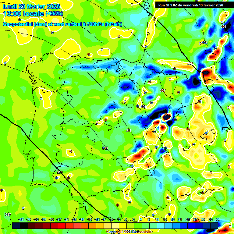 Modele GFS - Carte pr�visions 