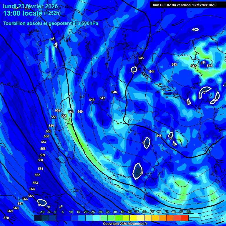 Modele GFS - Carte pr�visions 