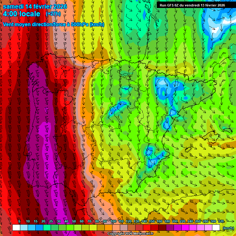 Modele GFS - Carte pr�visions 