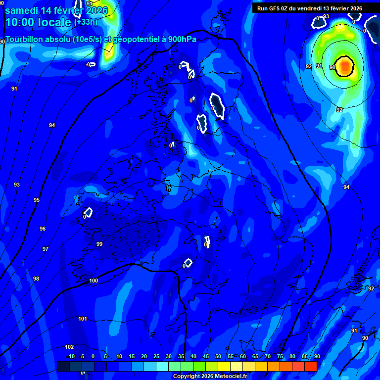 Modele GFS - Carte pr�visions 