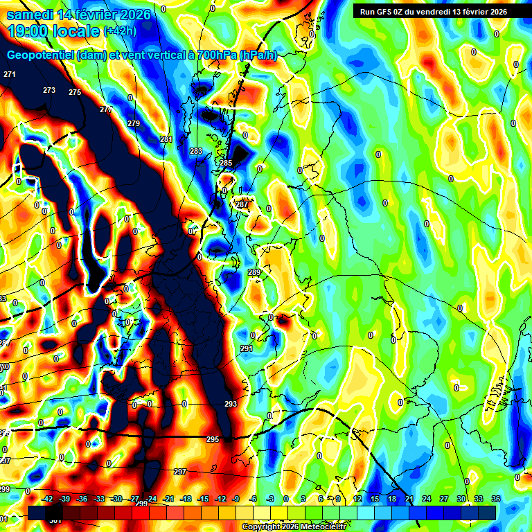 Modele GFS - Carte pr�visions 