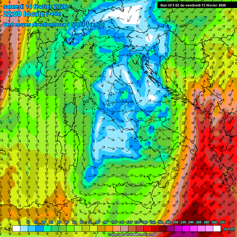 Modele GFS - Carte pr�visions 