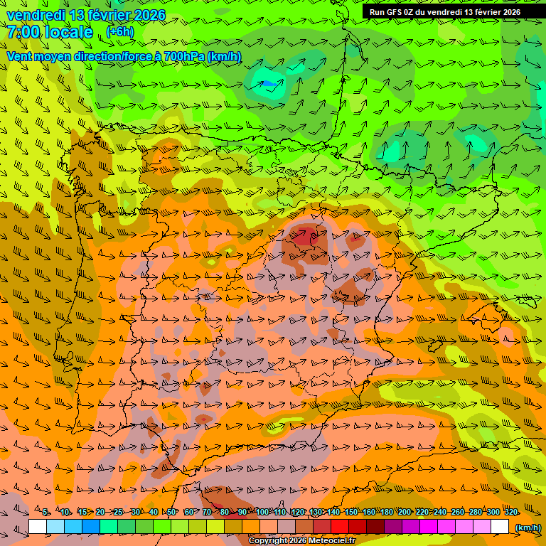 Modele GFS - Carte pr�visions 
