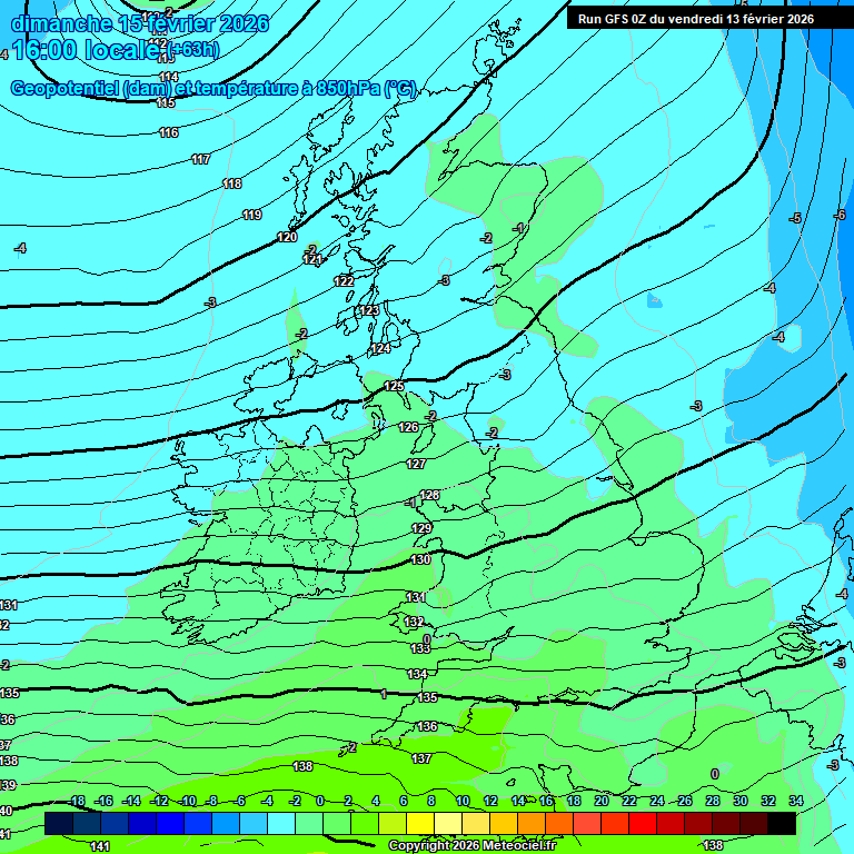 Modele GFS - Carte pr�visions 