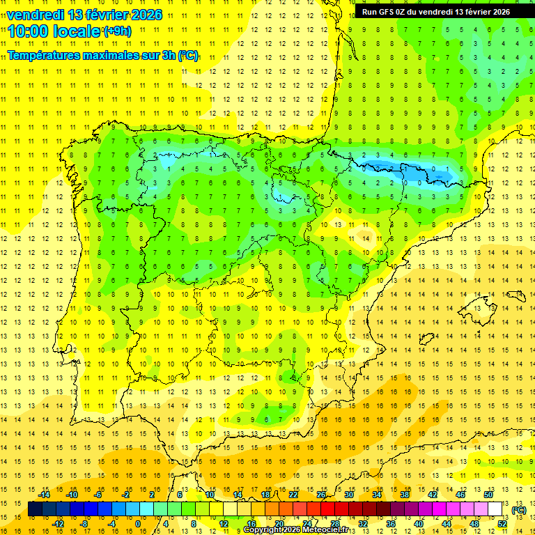 Modele GFS - Carte pr�visions 