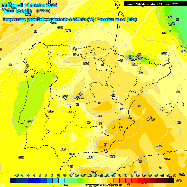 Modele GFS - Carte pr�visions 