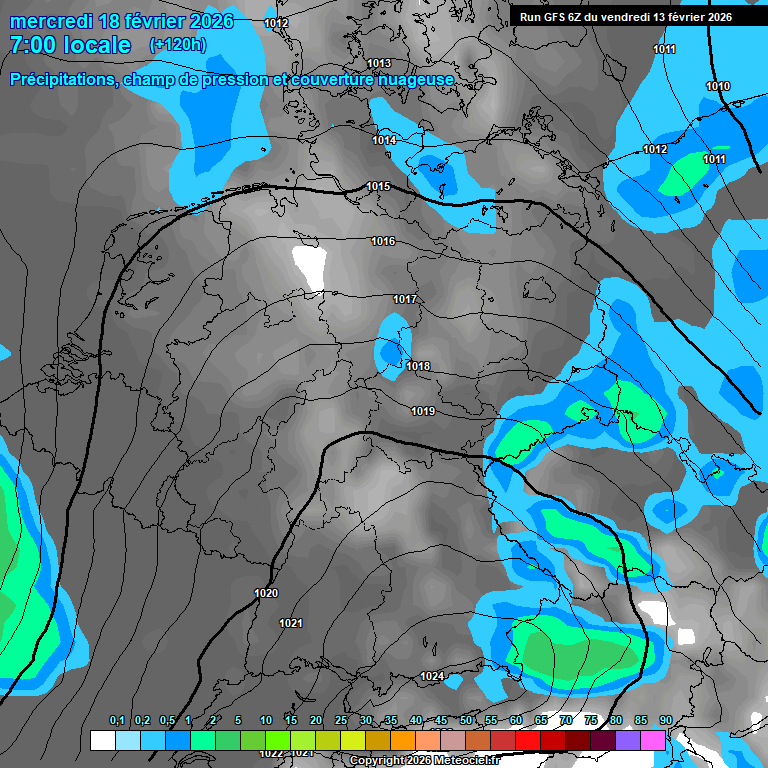 Modele GFS - Carte pr�visions 
