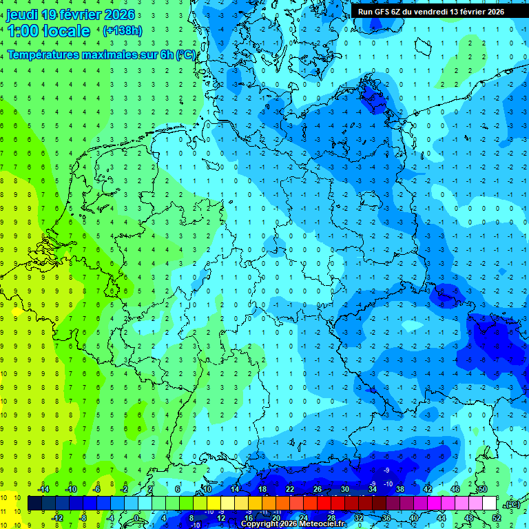 Modele GFS - Carte pr�visions 