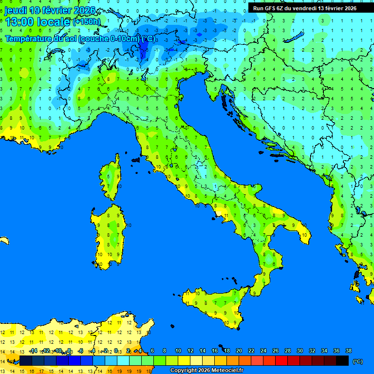Modele GFS - Carte pr�visions 