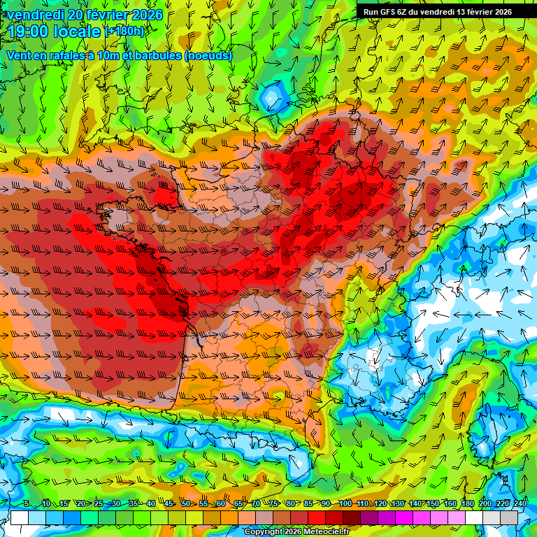Modele GFS - Carte pr�visions 