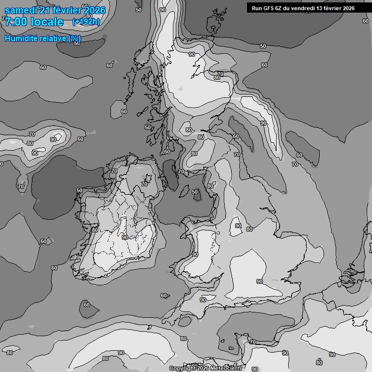 Modele GFS - Carte pr�visions 