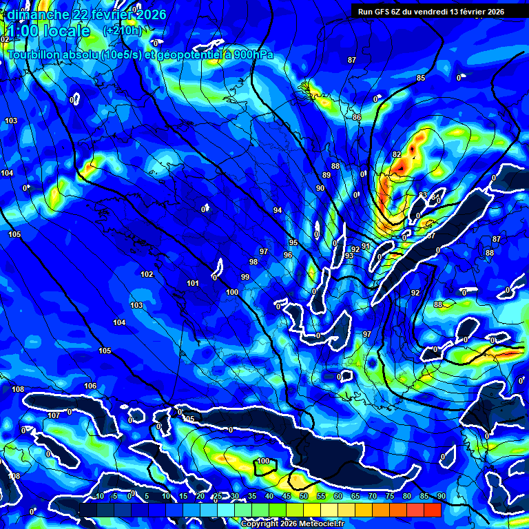 Modele GFS - Carte pr�visions 