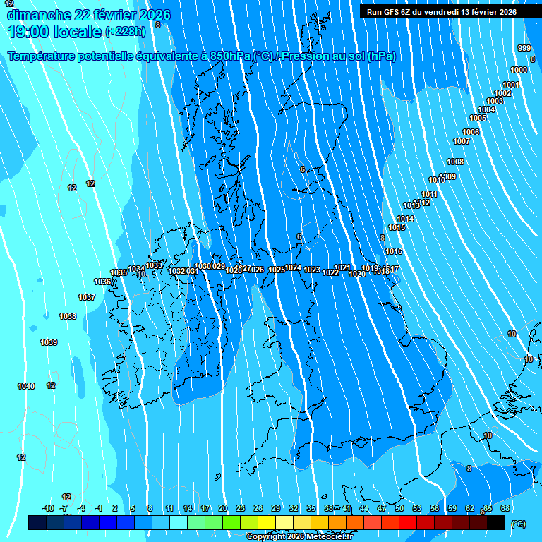 Modele GFS - Carte pr�visions 