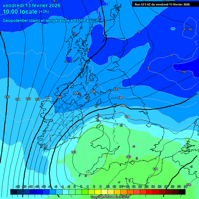 Modele GFS - Carte pr�visions 