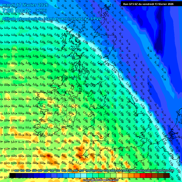 Modele GFS - Carte pr�visions 