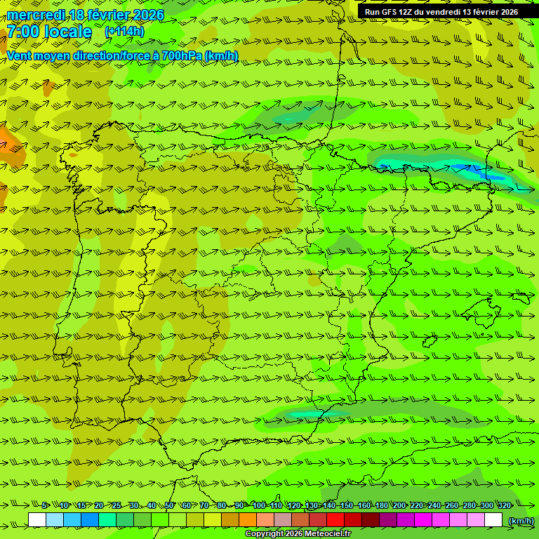 Modele GFS - Carte pr�visions 