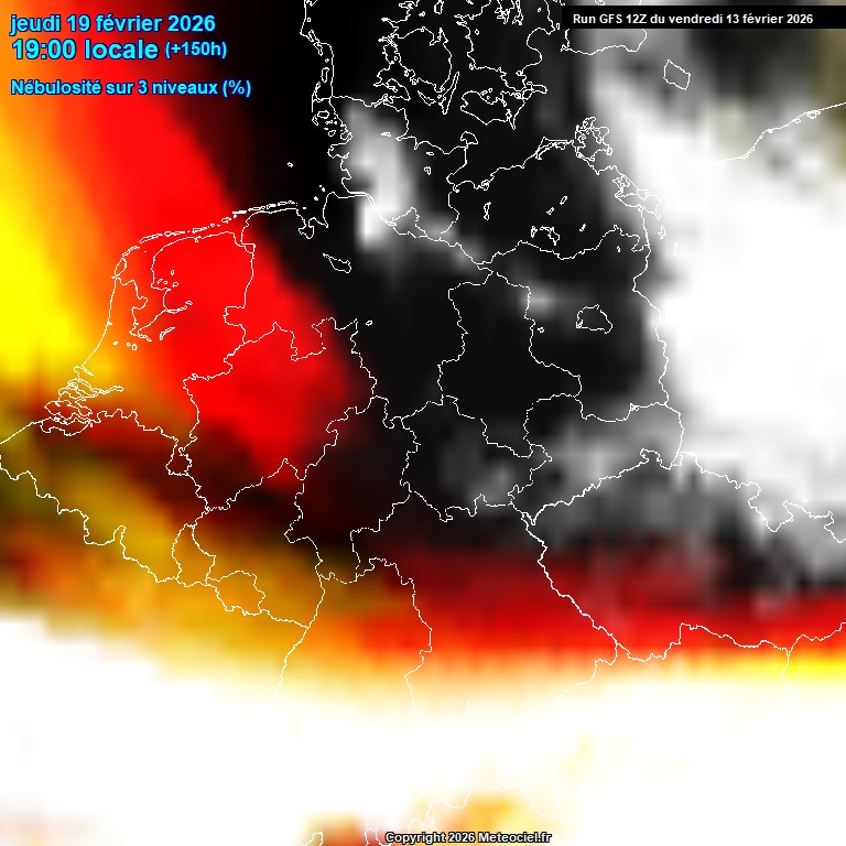 Modele GFS - Carte pr�visions 
