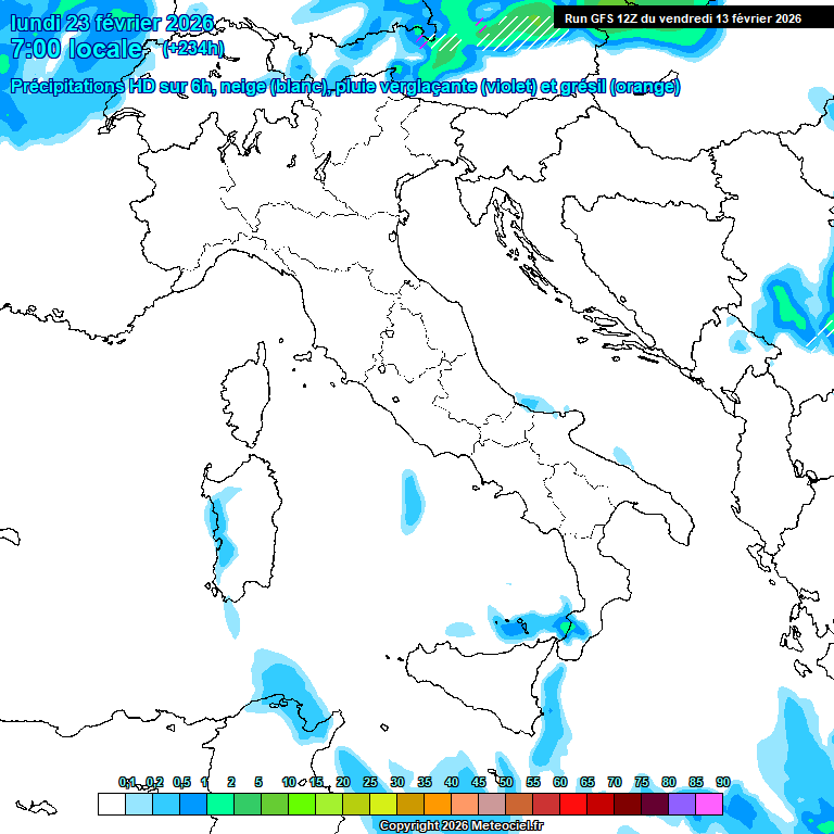 Modele GFS - Carte pr�visions 