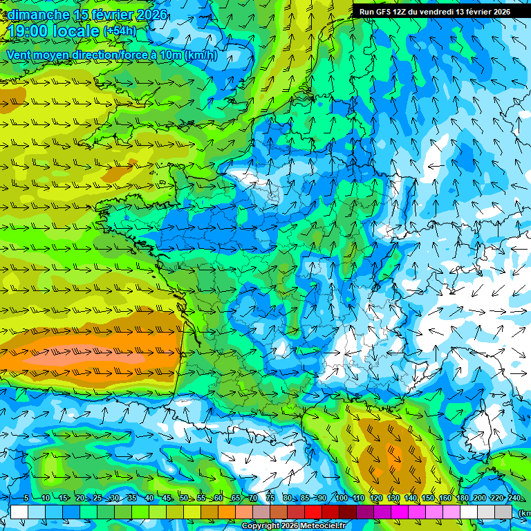Modele GFS - Carte pr�visions 