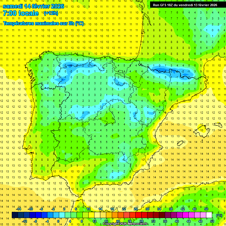 Modele GFS - Carte pr�visions 