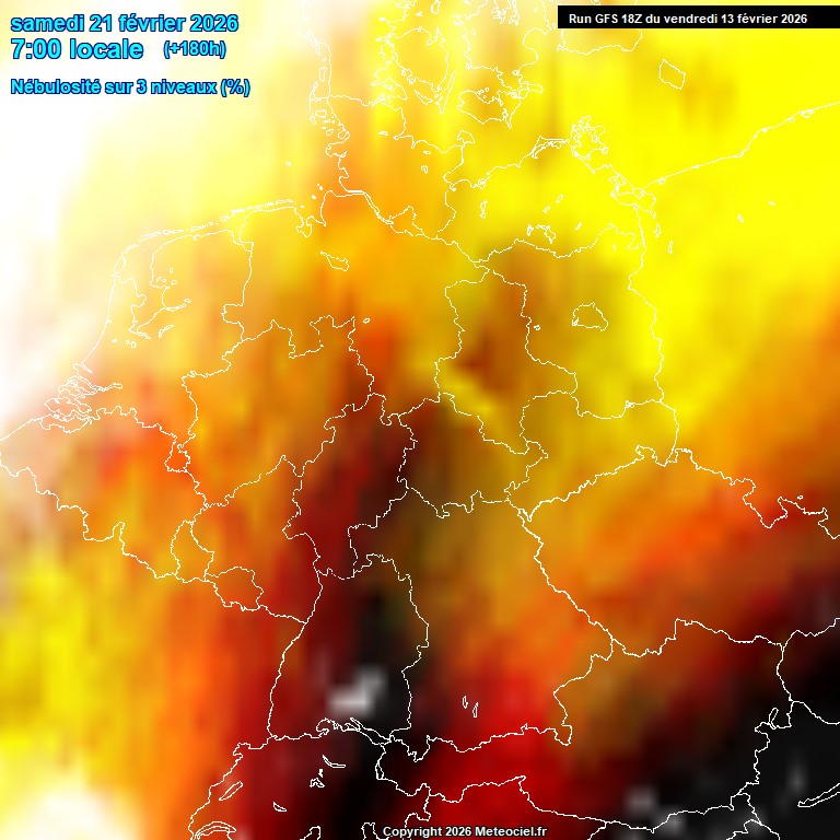 Modele GFS - Carte pr�visions 