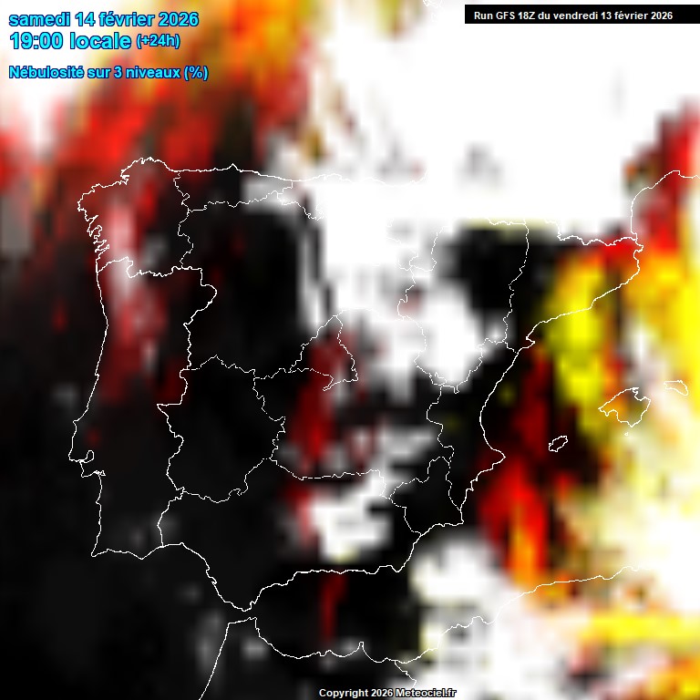 Modele GFS - Carte pr�visions 