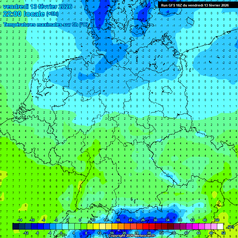 Modele GFS - Carte pr�visions 