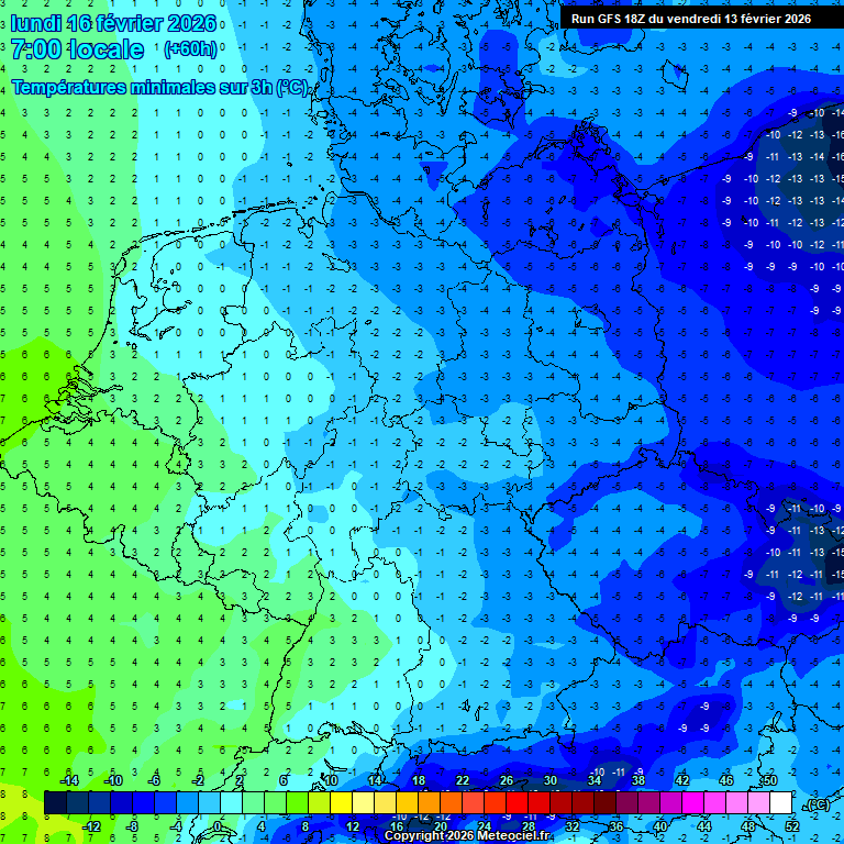Modele GFS - Carte pr�visions 