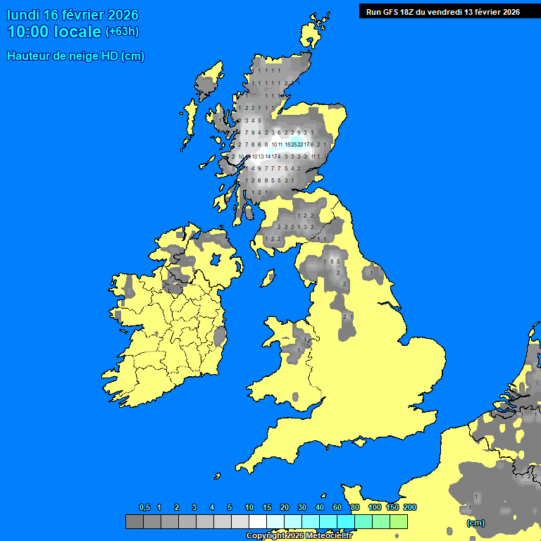 Modele GFS - Carte pr�visions 