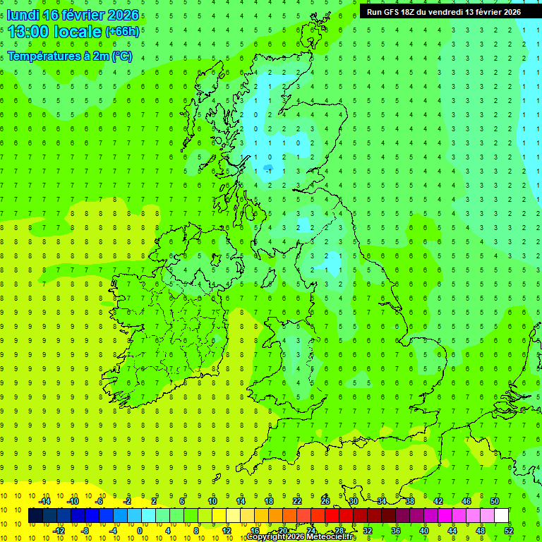 Modele GFS - Carte pr�visions 