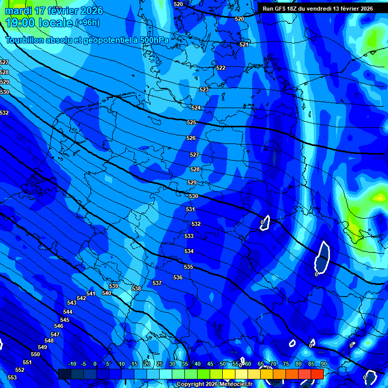 Modele GFS - Carte pr�visions 