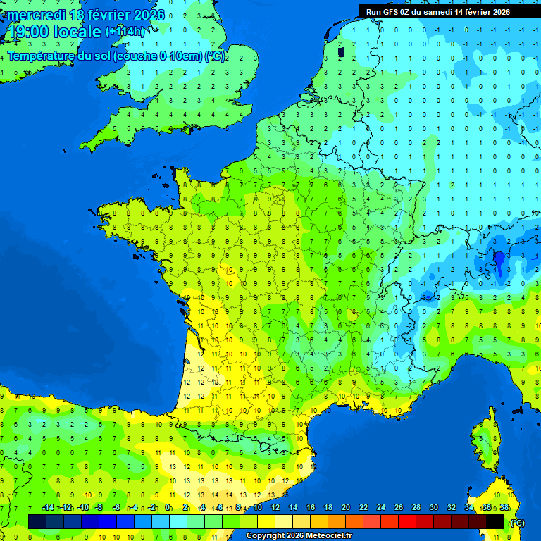 Modele GFS - Carte pr�visions 