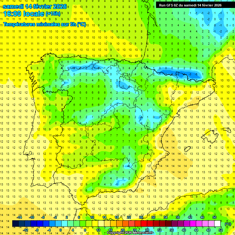 Modele GFS - Carte pr�visions 