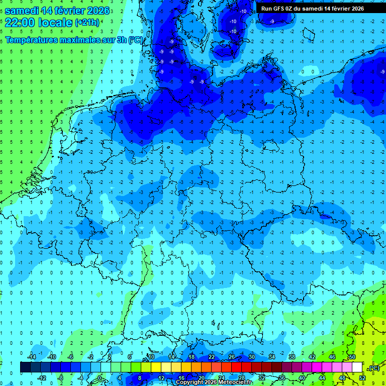 Modele GFS - Carte pr�visions 
