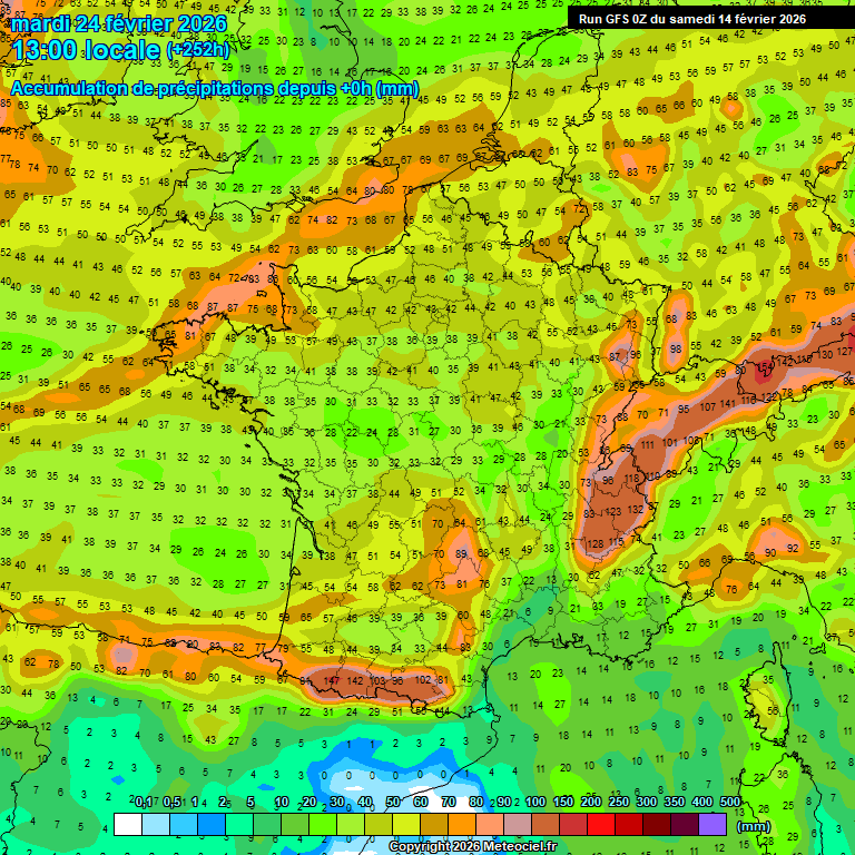 Modele GFS - Carte pr�visions 