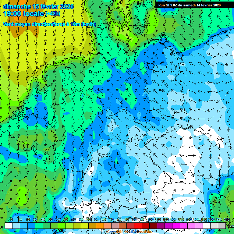 Modele GFS - Carte pr�visions 
