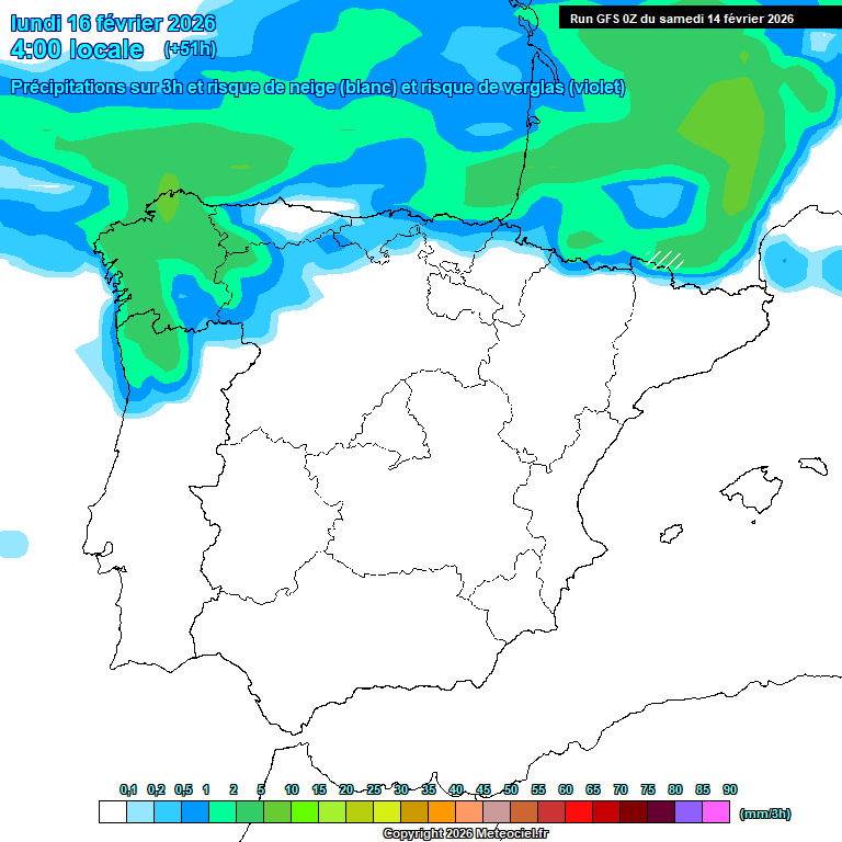 Modele GFS - Carte pr�visions 