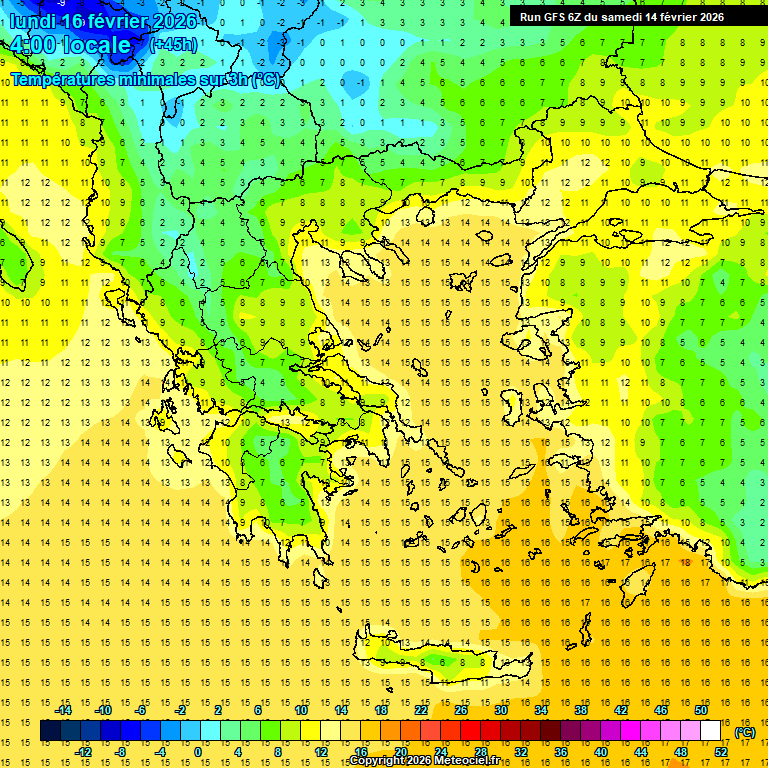 Modele GFS - Carte pr�visions 