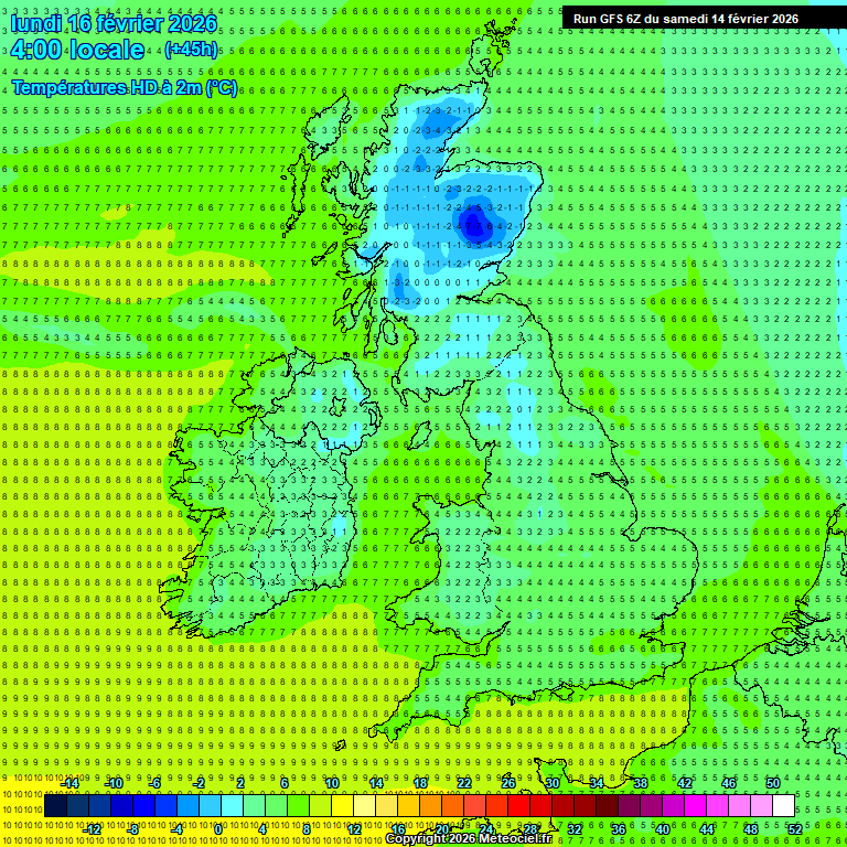 Modele GFS - Carte pr�visions 
