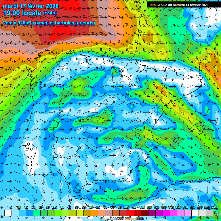 Modele GFS - Carte pr�visions 