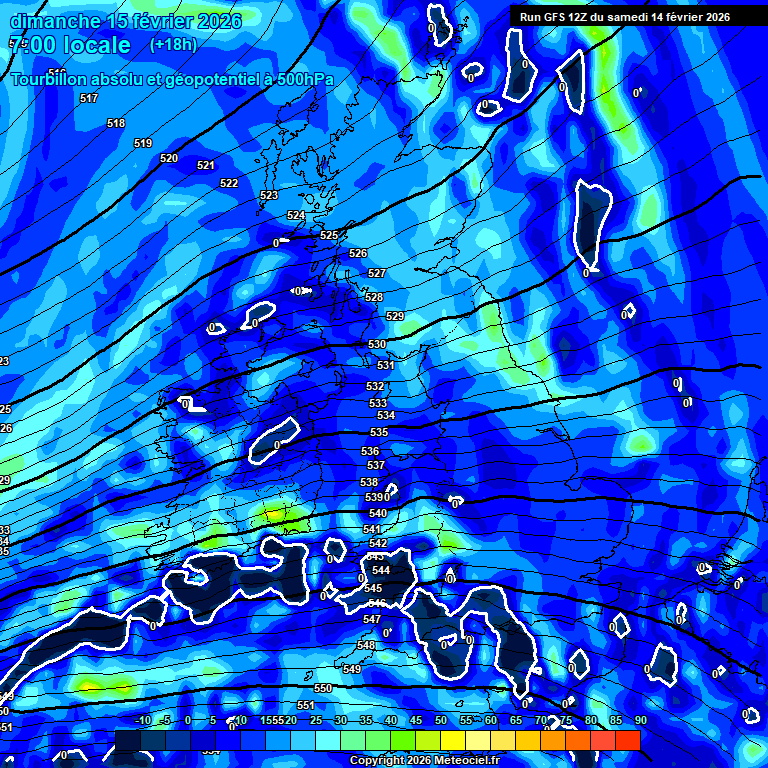 Modele GFS - Carte pr�visions 