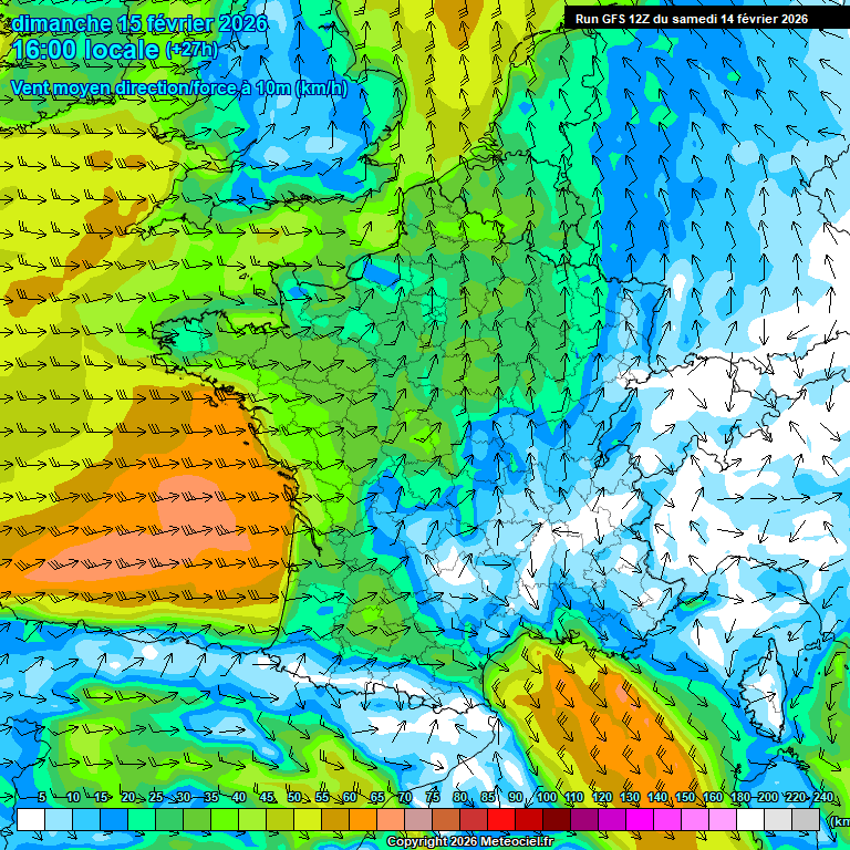 Modele GFS - Carte pr�visions 