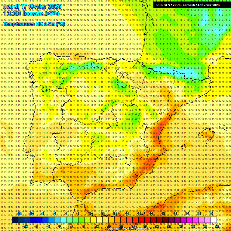 Modele GFS - Carte pr�visions 