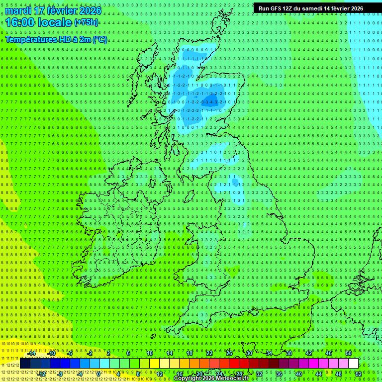 Modele GFS - Carte pr�visions 