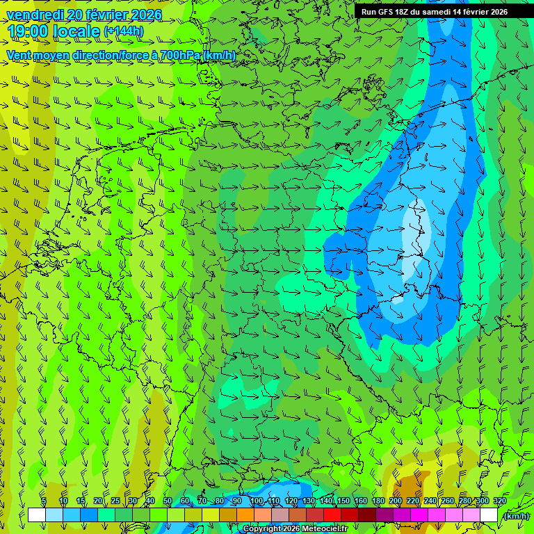 Modele GFS - Carte pr�visions 