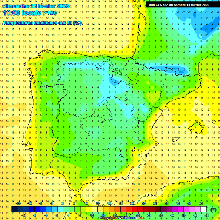 Modele GFS - Carte pr�visions 